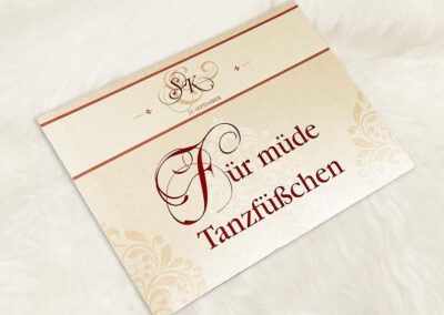 Tanzfüsschen Schild – Sweet Serie