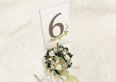 Tischnummern Kärtchen – Honeymoon Serie